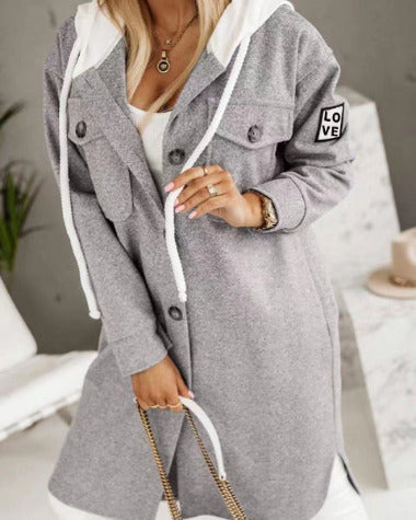 Manteau à capuche style Américain