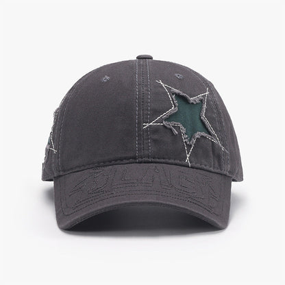 Casquette Coton Brodé - motif Etoile.