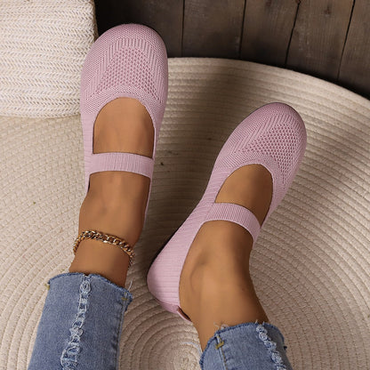 Ballerines plates en maille - légères et respirantes