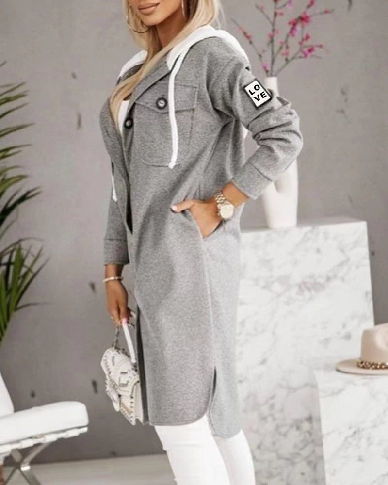 Manteau à capuche style Américain