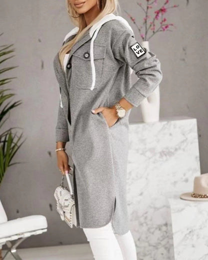 Manteau à capuche style Américain