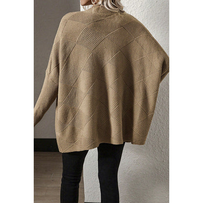 Pull texturé ample surdimensionné