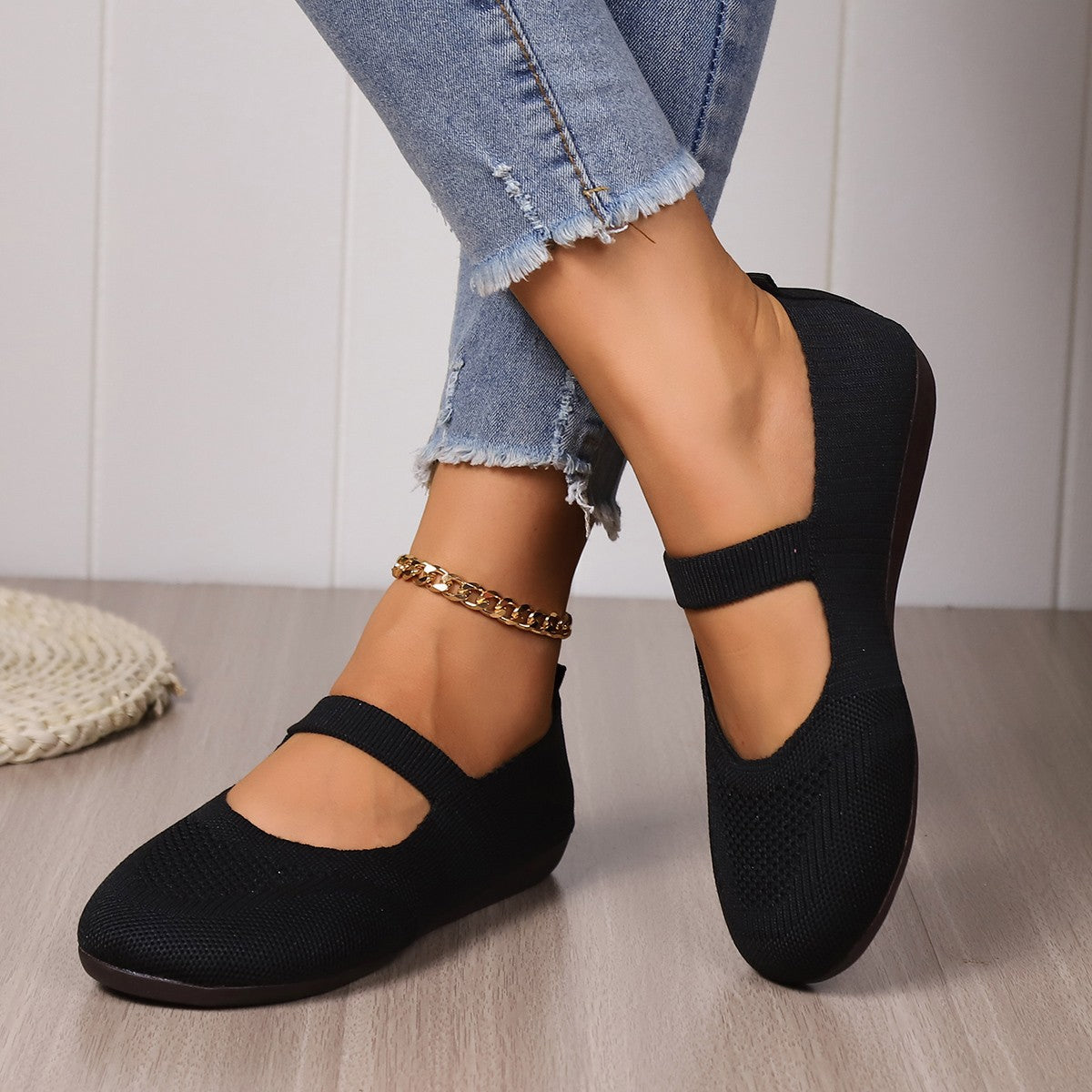 Ballerines plates en maille - légères et respirantes