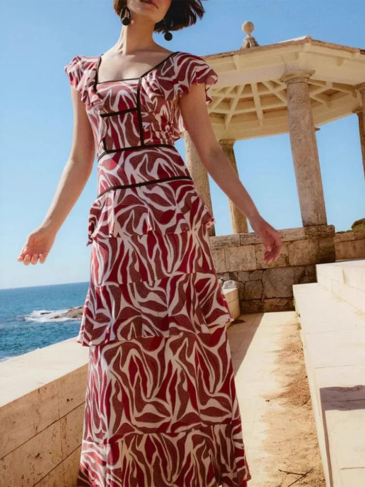Robe à Volants Chic