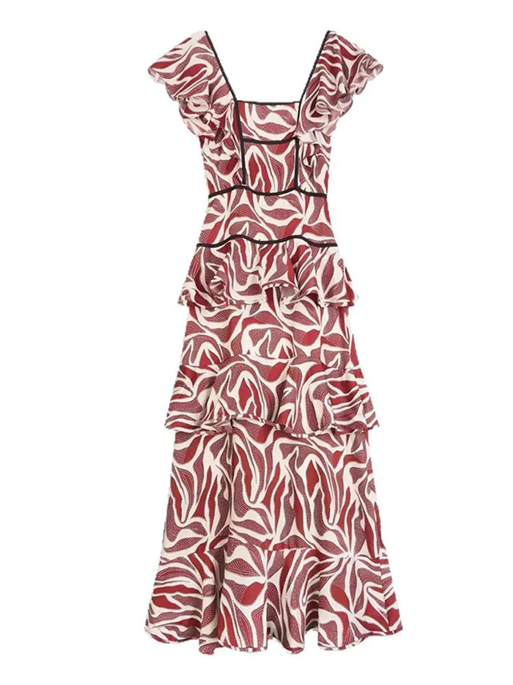 Robe à Volants Chic