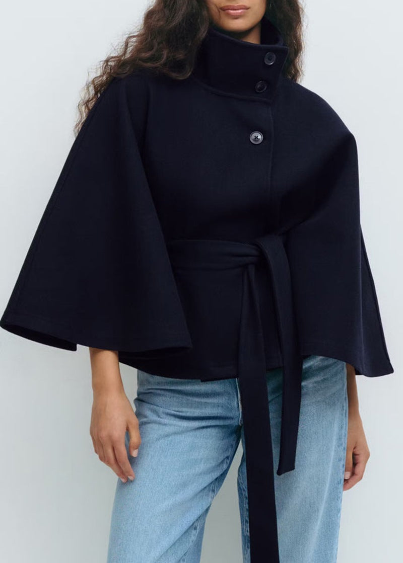 Manteau d’hiver élégant ceinturé pour femme