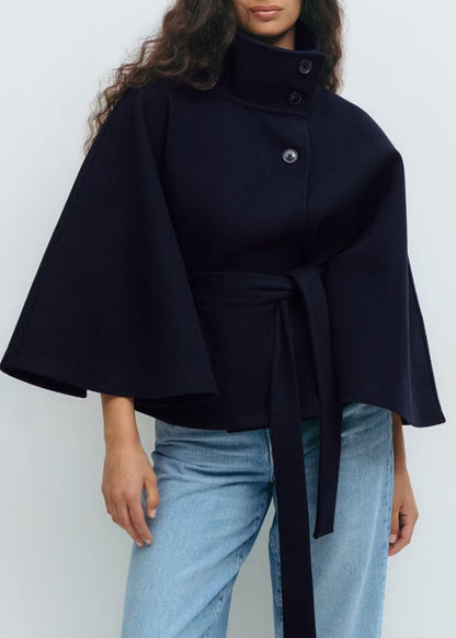 Manteau d’hiver élégant ceinturé pour femme
