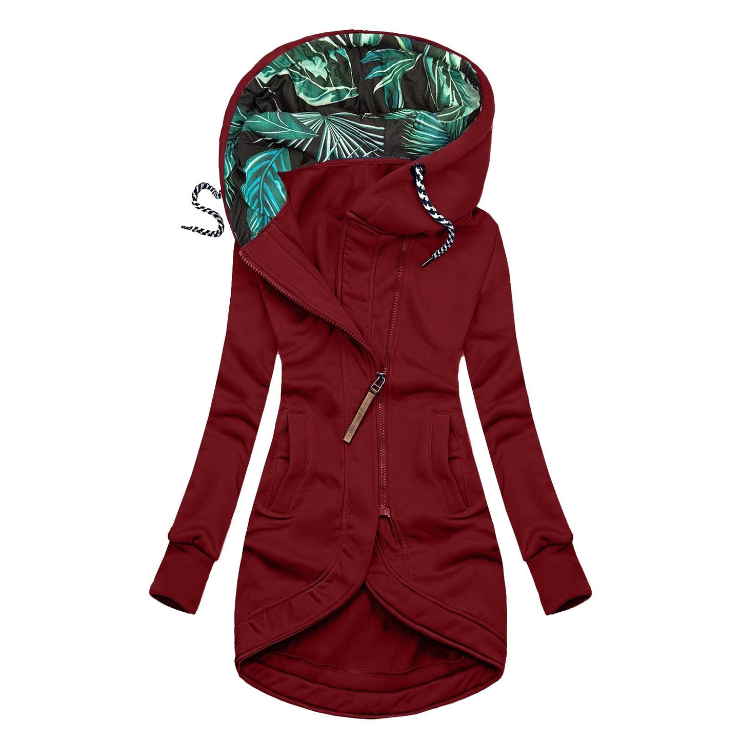 Veste Longue à Capuche Style Urbain