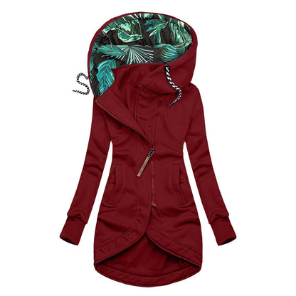 Veste Longue à Capuche Style Urbain