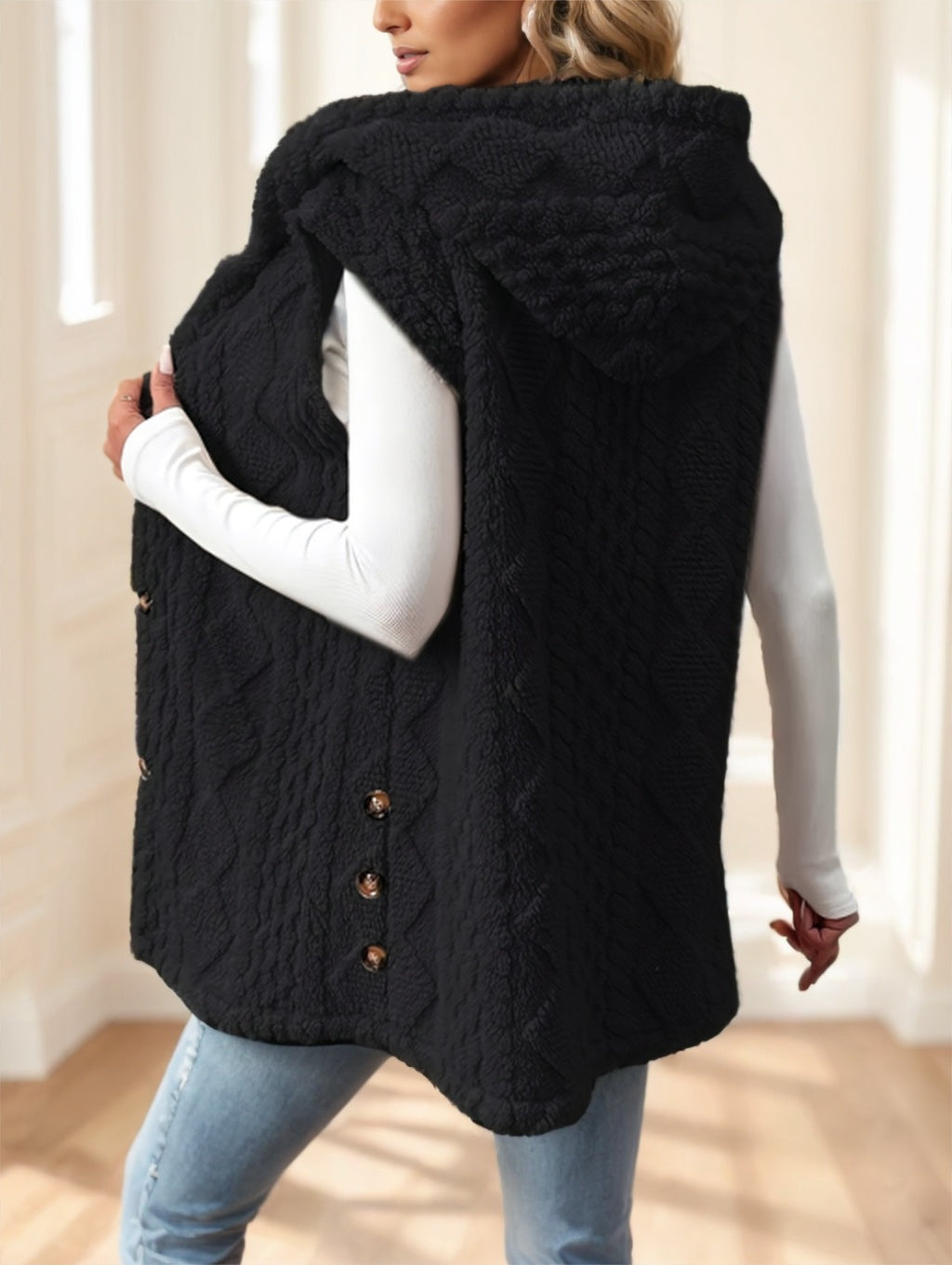 Gilet polaire à capuche - Style et élégance