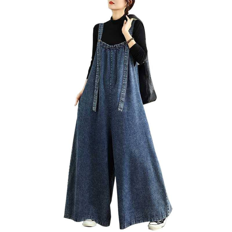 Salopette en Jean Vintage Femme – Coupe Ample et Confortable