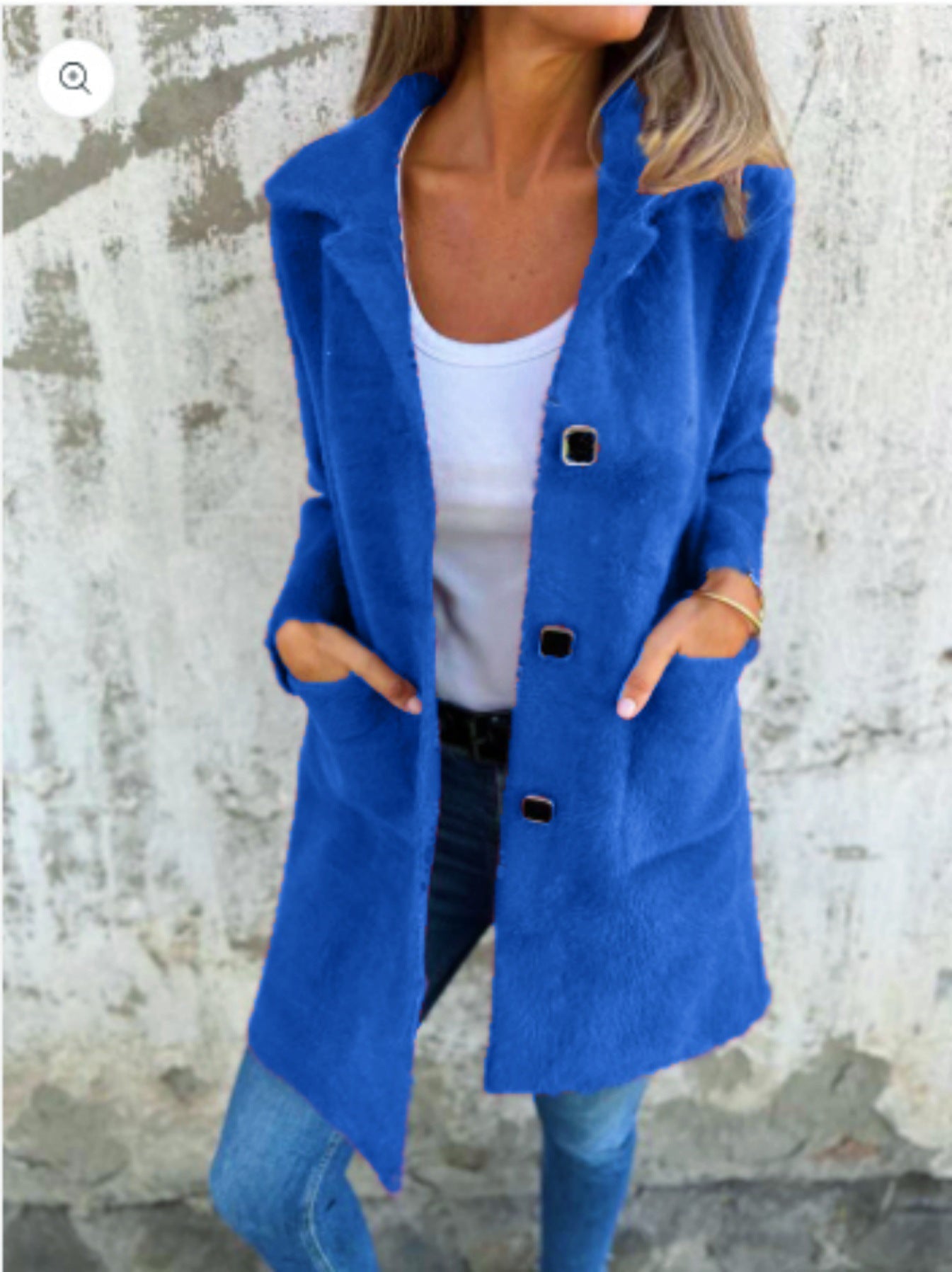 Manteau élégant à col polo