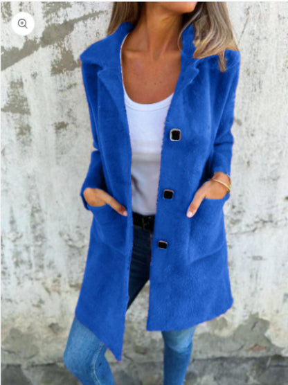 Manteau élégant à col polo
