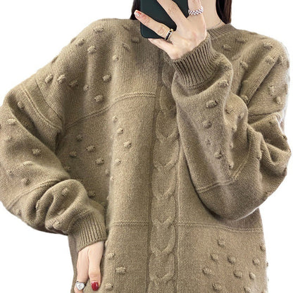 Pull en laine à col rond élégant pour femme