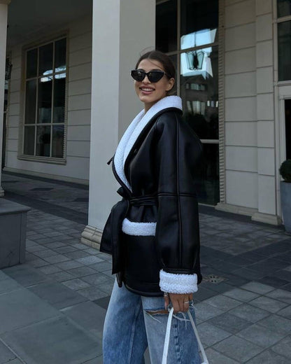 Veste Cuir Femme