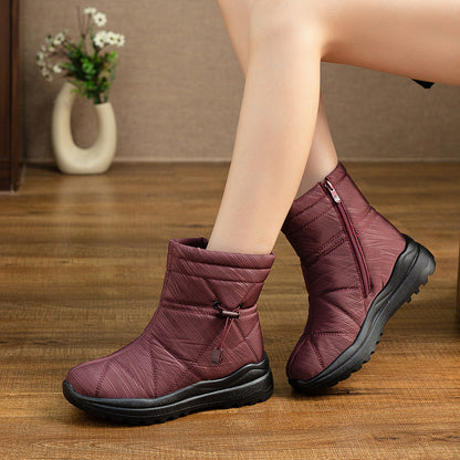 Bottines d’hiver confort doublées chaud