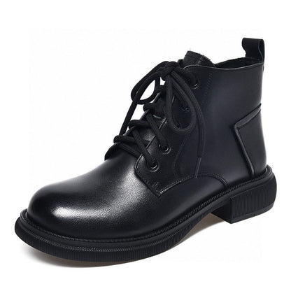 Bottines élégantes à lacets avec semelle robuste antidérapante