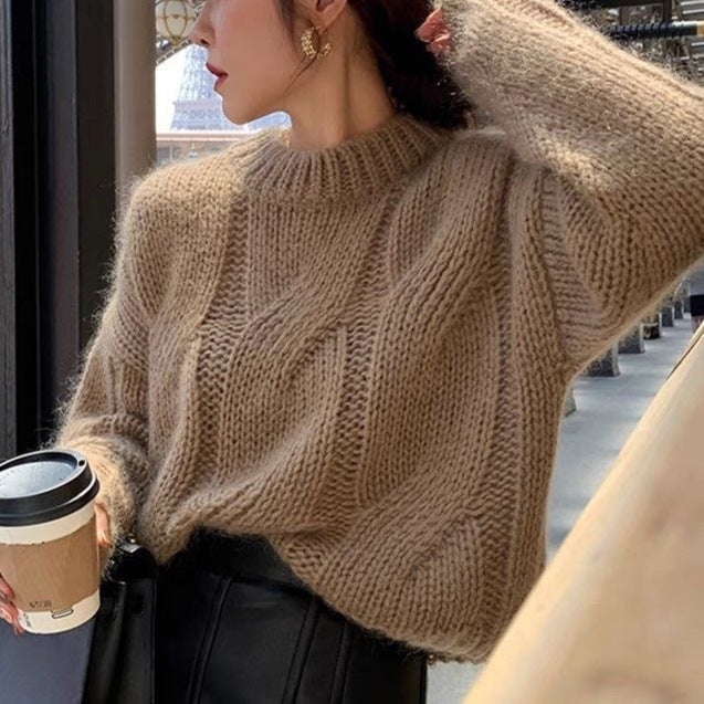 Pull oversize en maille tricotée