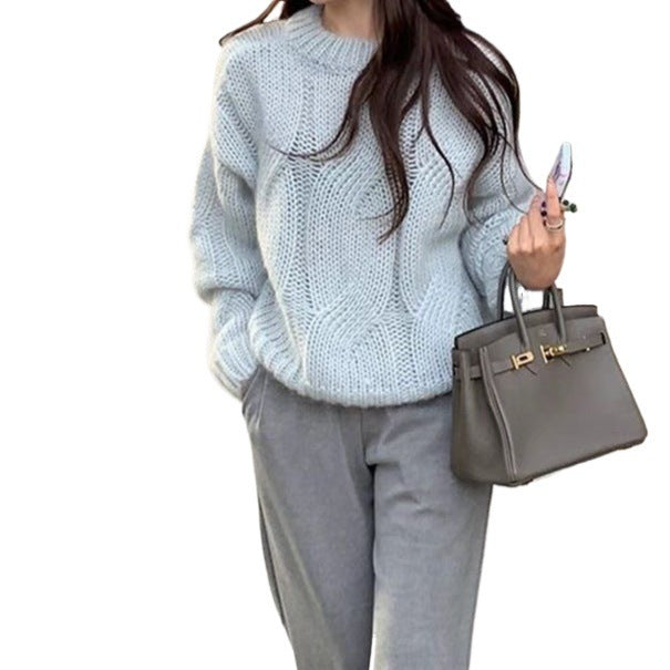 Pull oversize en maille tricotée
