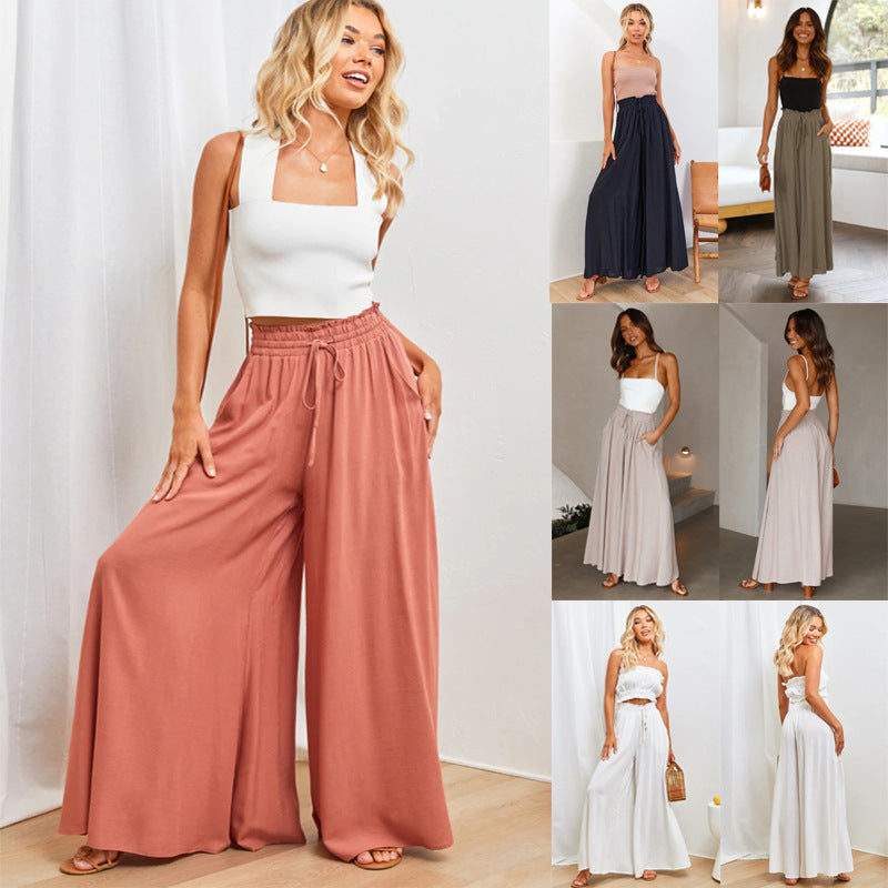 Pantalon Large Relax avec Poches - Confort Absolu