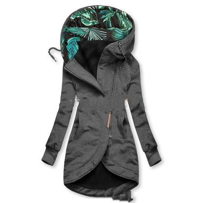 Veste Longue à Capuche Style Urbain