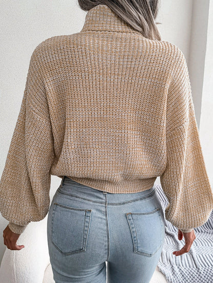 Pull Col Roulé Femme