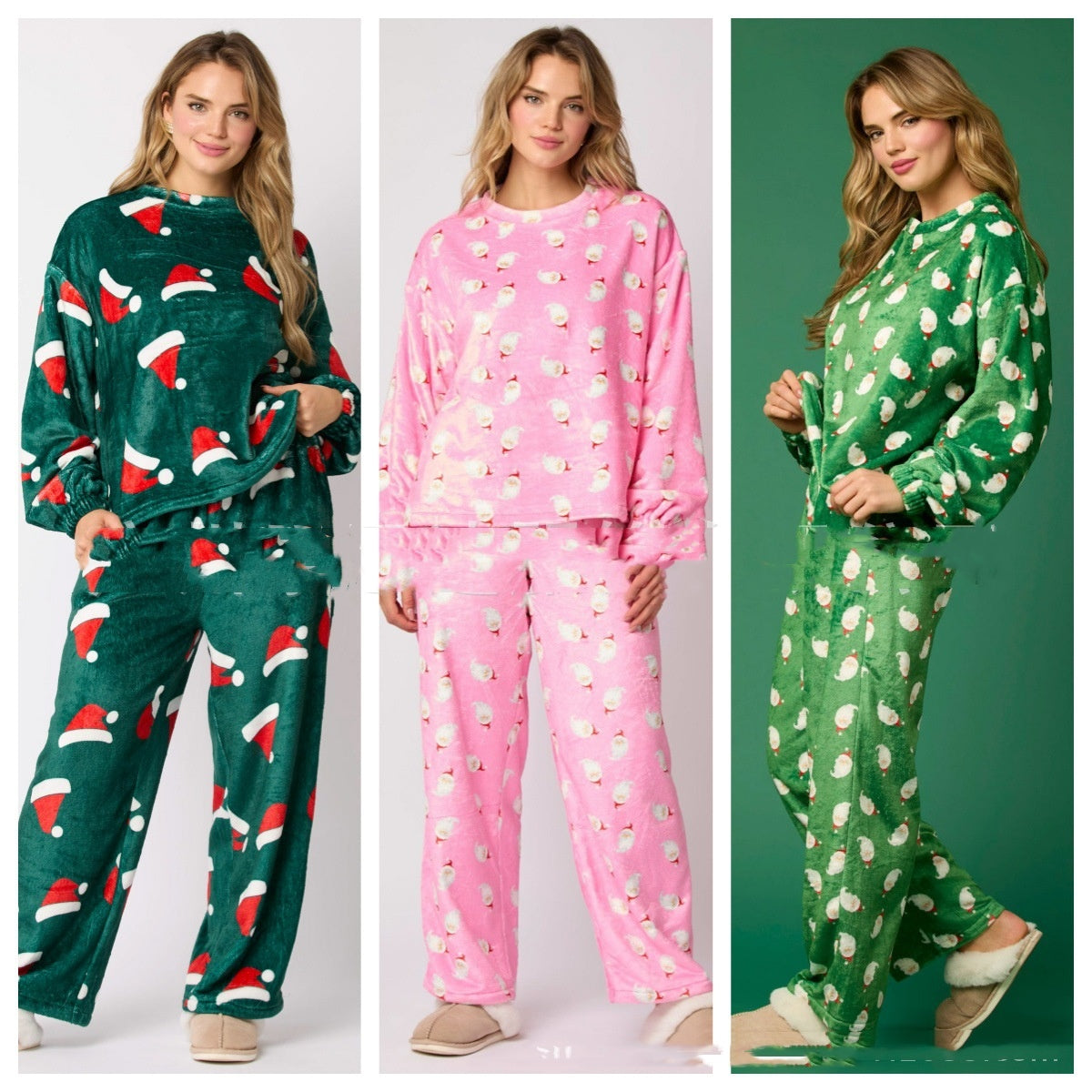 Ensemble Pyjama de Noël pour Femme – 2 Pièces Douillet et Confortable