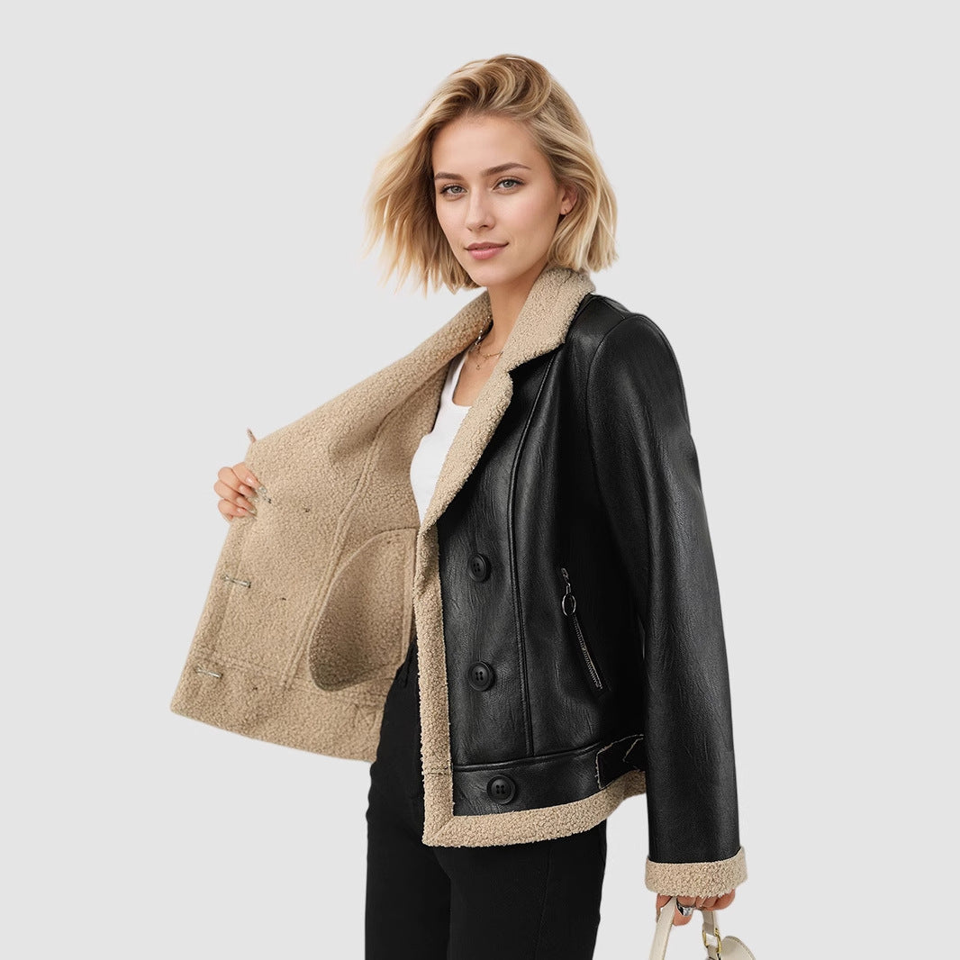 Manteau Cuir Hiver