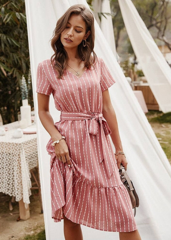 Robe Longue Style Bohème Unie