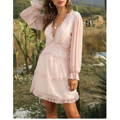 Robe Dos Nu Hippie Chic Manches Longues